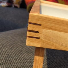Klapptisch aus Eiche fürs Bett / Sofa